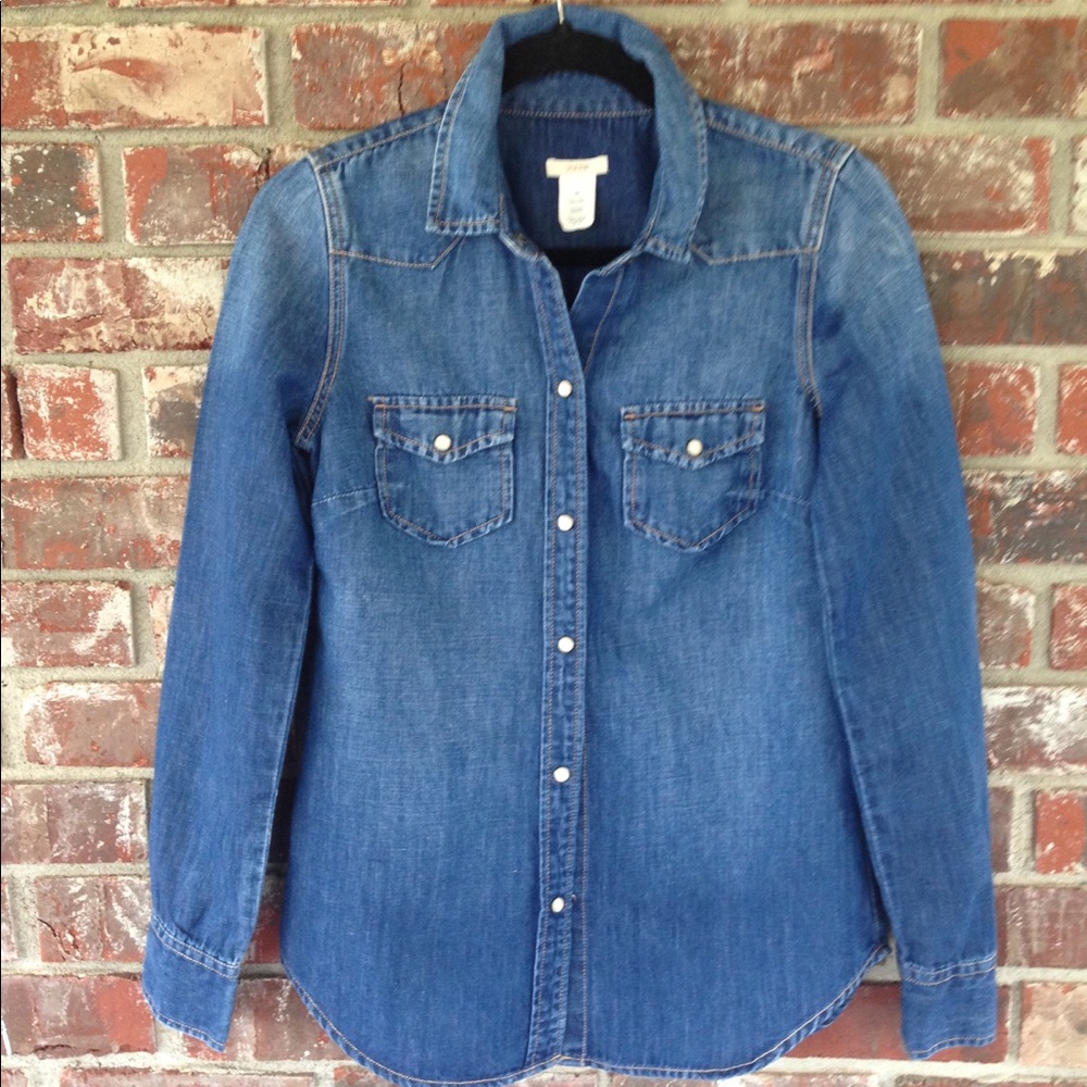 J.crew western Denim shirt